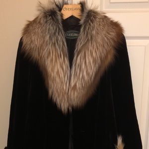 Mink Fur Jacket with Fox Fur Collar